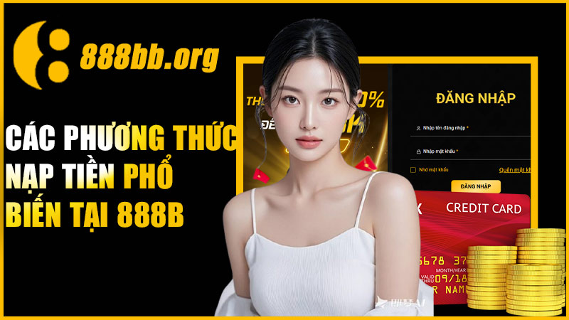 Các phương thức giao dịch nạp tiền phổ biến tại 888B